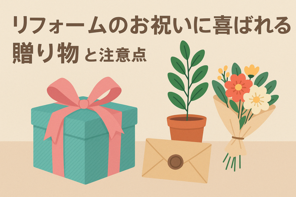 リフォームのお祝いに喜ばれる贈り物と注意点