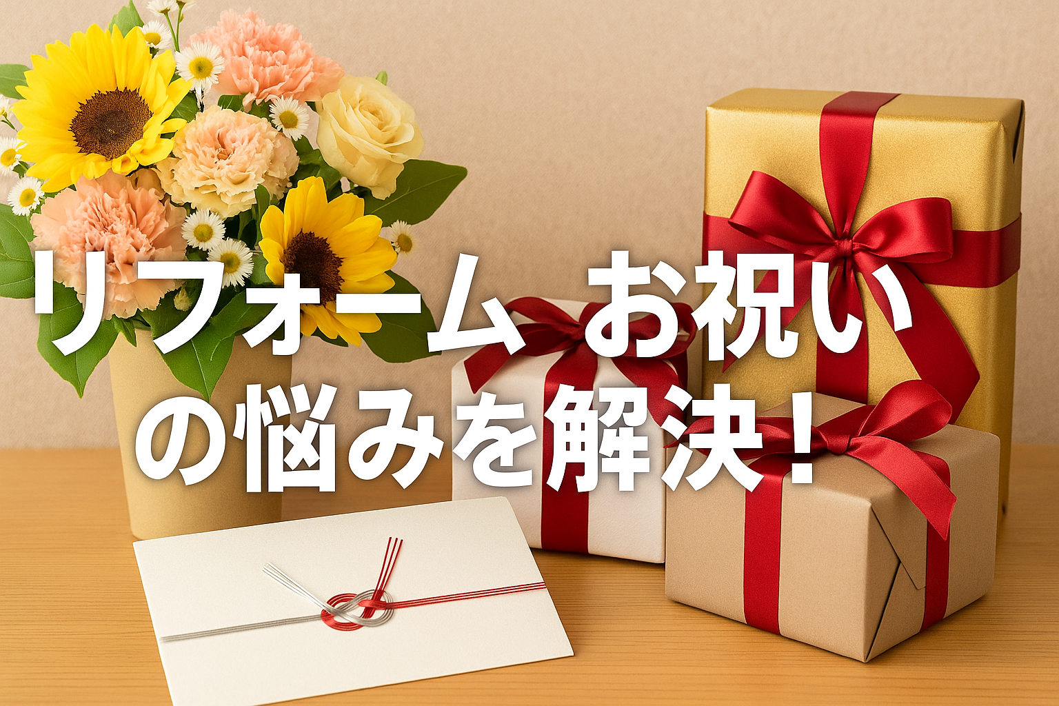 リフォームのお祝いにふさわしい贈り物とは？相場とマナー解説