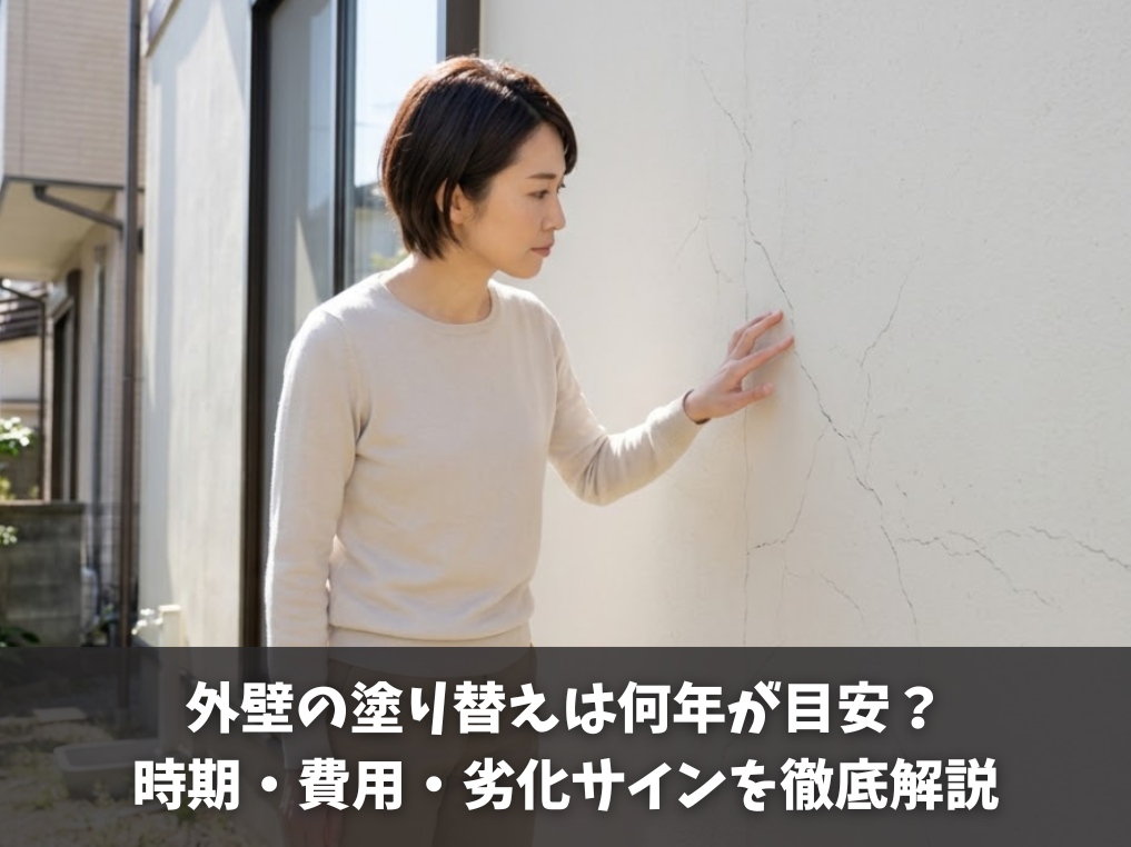 外壁の塗り替えは何年が目安？時期・費用・劣化サインを徹底解説