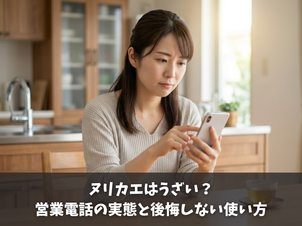 ヌリカエはうざい？営業電話の実態と後悔しない使い方