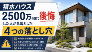 積水ハウス2500万の家で後悔した人が見落とした4つの落とし穴