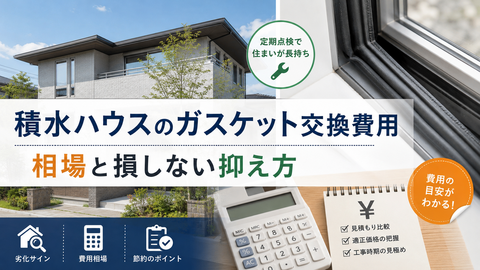 積水ハウスのガスケット交換費用|相場と損しない抑え方