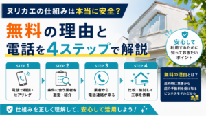 ヌリカエの仕組みは本当に安全？無料の理由と電話を4ステップで解説